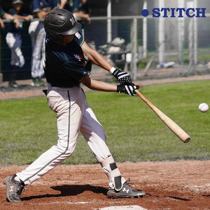 Dot Stitch USA Flag Baseball Batting Gloves & Softball Glove American Flag Batting Gloves Youth Kids Baseball Batting Glove Youth Men Adult & Unisex - Image 4